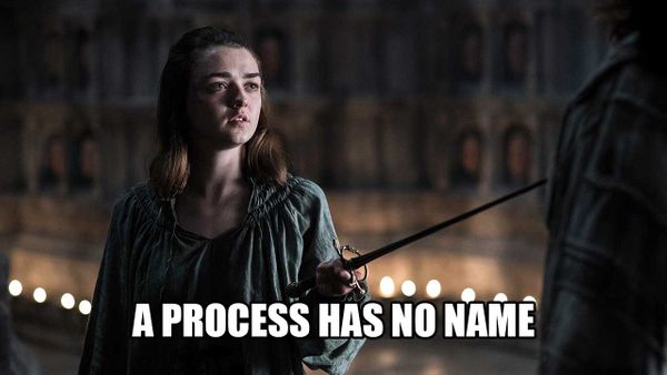 A Process Has No Name